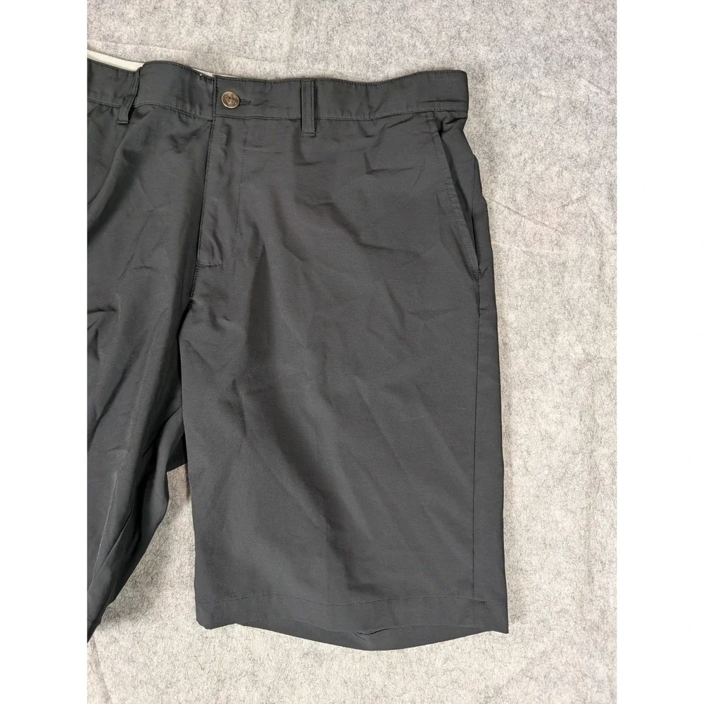 Adidas Mens Golf Shorts Black Stretch Flat Front Performance Activewear 38